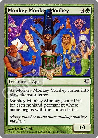 104 / 140 Monkey Monkey Monkey comune (EN) -NEAR MINT-