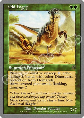 106 / 140 Old Fogey rara (EN) -NEAR MINT-
