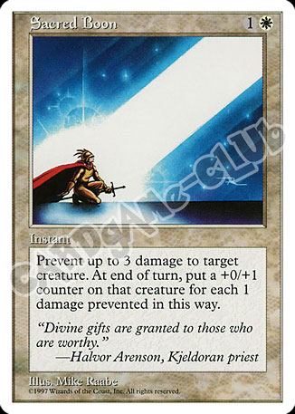 Sacred Boon non comune (EN) -NEAR MINT-