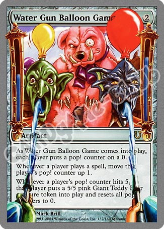132 / 140 Water Gun Balloon Game rara (EN) -NEAR MINT-