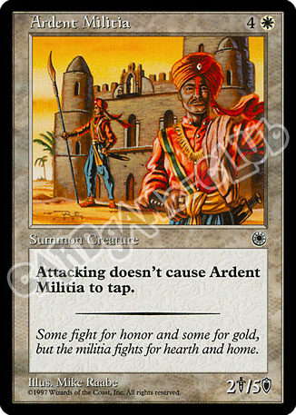Ardent Militia non comune (EN) -NEAR MINT-
