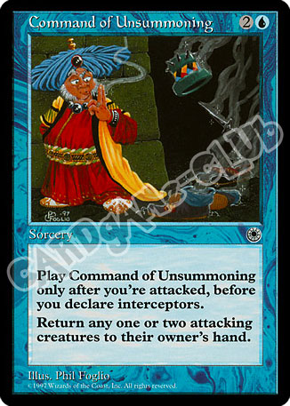 Command of Unsummoning non comune (EN) -NEAR MINT-