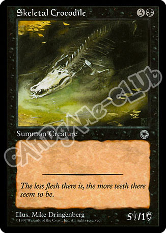 Skeletal Crocodile comune (EN) -NEAR MINT-