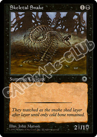 Skeletal Snake comune (EN) -NEAR MINT-