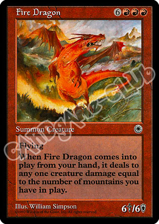 Fire Dragon rara (EN) -NEAR MINT-