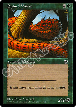 Spined Wurm comune (EN) -NEAR MINT-