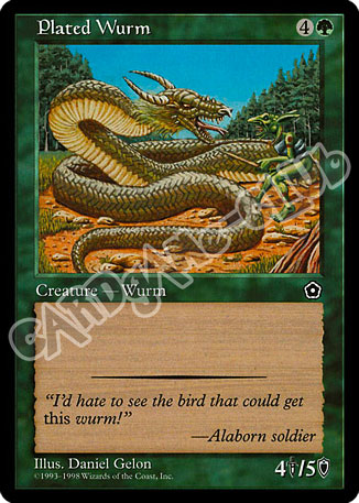 Plated Wurm comune (EN) -NEAR MINT-