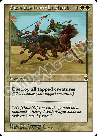 Guan Yu's 1000-Li March rara (EN) -NEAR MINT-