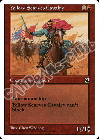 Yellow Scarves Cavalry comune (EN) -NEAR MINT-