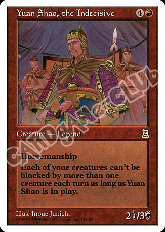 Yuan Shao, the Indecisive rara (EN) -NEAR MINT-