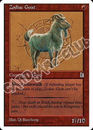 Zodiac Goat comune (EN) -NEAR MINT-