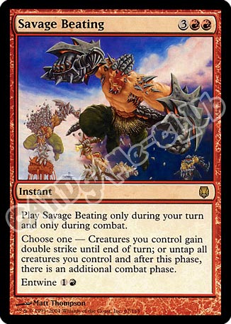 067 / 165 Savage Beating rara (EN) -NEAR MINT-