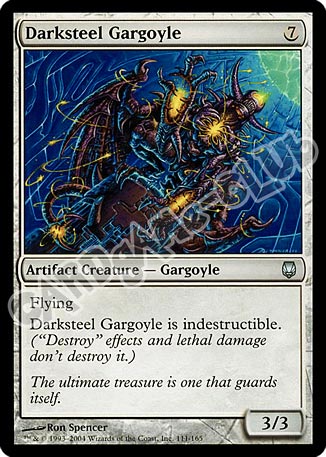 111 / 165 Darksteel Gargoyle non comune (EN) -NEAR MINT-