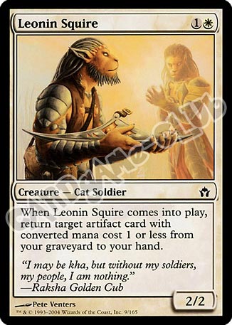 009 / 165 Leonin Squire comune (EN) -NEAR MINT-