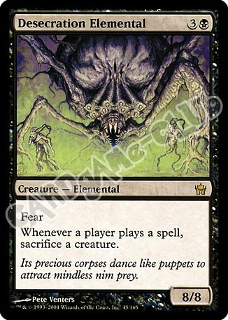 045 / 165 Desecration Elemental rara (EN) -NEAR MINT-