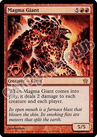 072 / 165 Magma Giant rara (EN) -NEAR MINT-