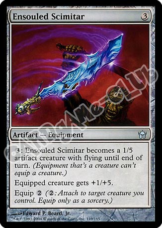 119 / 165 Ensouled Scimitar non comune (EN) -NEAR MINT-