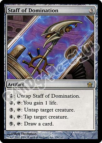 156 / 165 Staff of Domination rara (EN) -NEAR MINT-