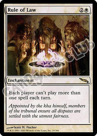 019 / 306 Rule of Law rara (EN) -NEAR MINT-