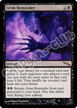 066 / 306 Grim Reminder rara (EN) -NEAR MINT-