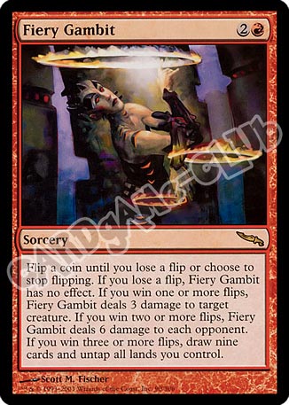 090 / 306 Fiery Gambit rara (EN) -NEAR MINT-