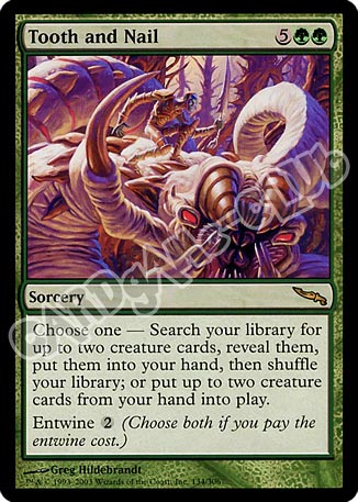 134 / 306 Tooth and Nail rara (EN) -NEAR MINT-