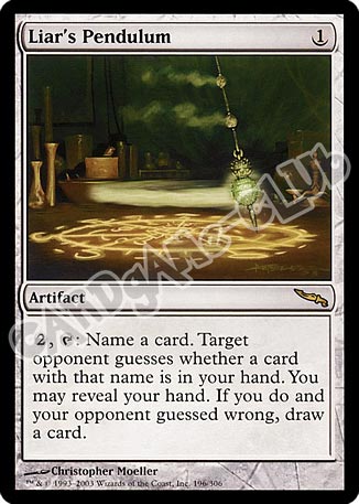 196 / 306 Liar's Pendulum rara (EN) -NEAR MINT-