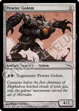 227 / 306 Pewter Golem comune (EN) -NEAR MINT-