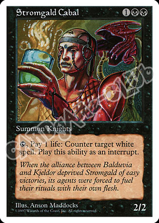 Stromgald Cabal rara (EN) -NEAR MINT-