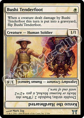 002 / 306 Bushi Tenderfoot / Kenzo the Hardhearted non comune (EN) -NEAR MINT-