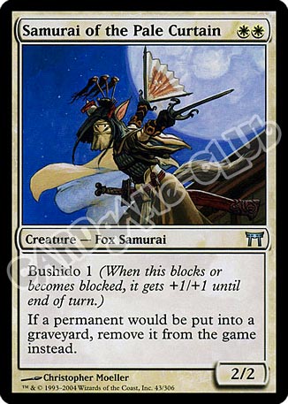 043 / 306 Samurai of the Pale Curtain non comune (EN) -NEAR MINT-