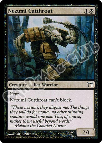 128 /306 Nezumi Cutthroat comune (EN) -NEAR MINT-