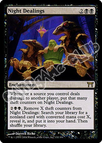 132 /306 Night Dealings rara (EN) -NEAR MINT-