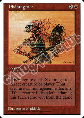 Disintegrate comune (EN) -NEAR MINT-
