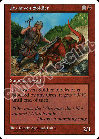 Dwarven Soldier comune (EN) -NEAR MINT-