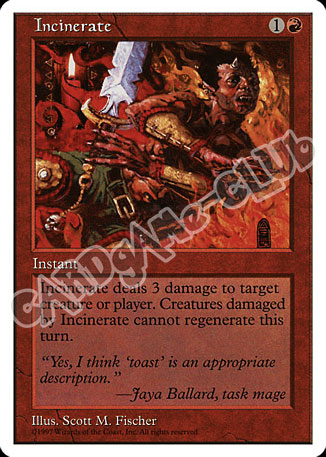 Incinerate non comune (EN) -NEAR MINT-