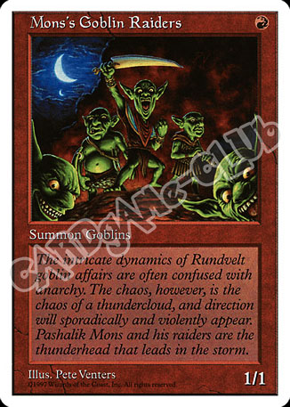 Mons's Goblin Raiders comune (EN) -NEAR MINT-