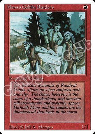 Mons's Goblin Raiders comune (EN) -NEAR MINT-