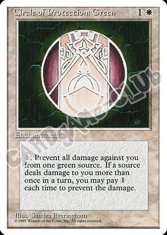 Circle of Protection: Green comune (EN) -NEAR MINT-