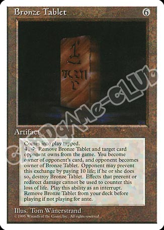 Bronze Tablet non comune (EN) -NEAR MINT-