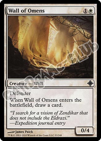 053 / 248 Wall of Omens non comune (EN) -NEAR MINT-