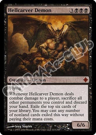 113 / 248 Hellcarver Demon rara mitica (EN) -NEAR MINT-