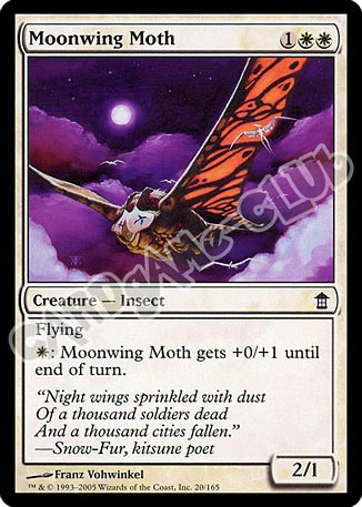 020 / 165 Moonwing Moth comune (EN) -NEAR MINT-