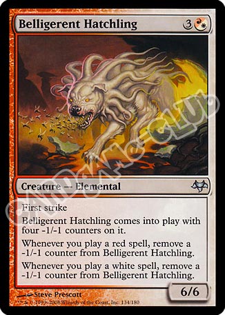 134 / 180 Belligerent Hatchling non comune (EN) -NEAR MINT-