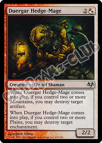 137 / 180 Duergar Hedge-Mage non comune (EN) -NEAR MINT-