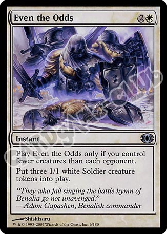 006 / 180 Even the Odds non comune (EN) -NEAR MINT-