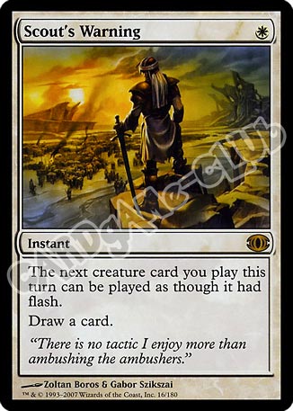 016 / 180 Scout's Warning rara (EN) -NEAR MINT-