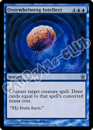 051 / 165 Overwhelming Intellect non comune (EN) -NEAR MINT-