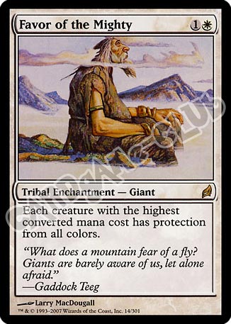 014 / 301 Favor of the Mighty rara (EN) -NEAR MINT-