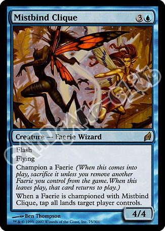 075 / 301 Mistblind Clique rara (EN) -NEAR MINT-